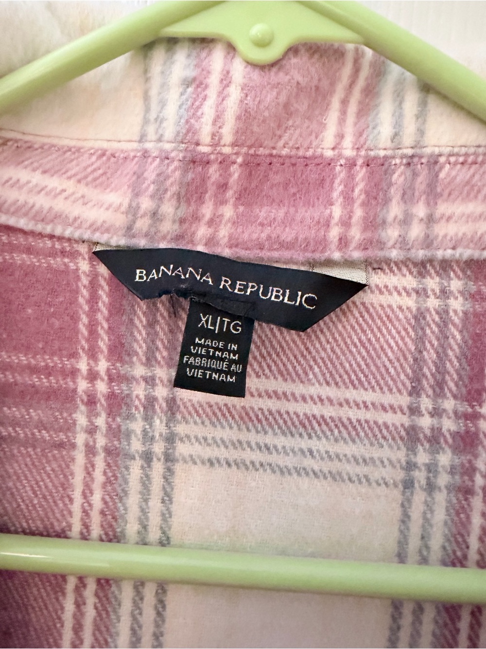 Banana Republic plaid longline shacket sz XL - Picture 5 of 7
